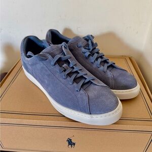 Peter Millar Men's Blue Suede Sneakers